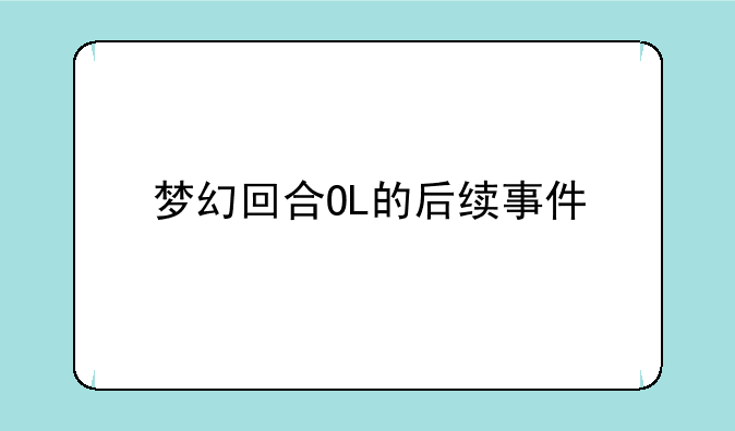 梦幻回合OL的后续事件