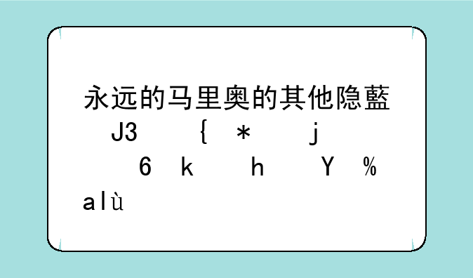 永远的马里奥的其他隐藏和增加的小游戏或关卡